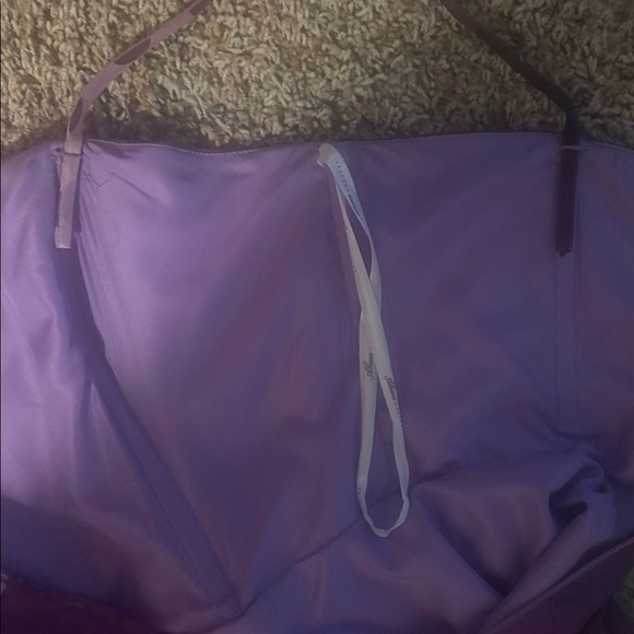 Purple ombré polka dot dress with detachable straps - Picture 7 of 11